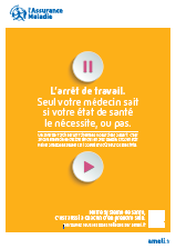 Affiche Bon usage des soins - L’arrêt de travail.