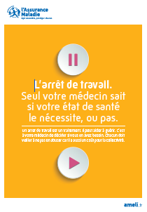Brochure Bon usage des soins - L'arrêt de travail
