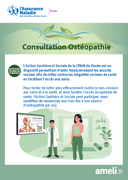 Flyer - Consultation ostéopathie