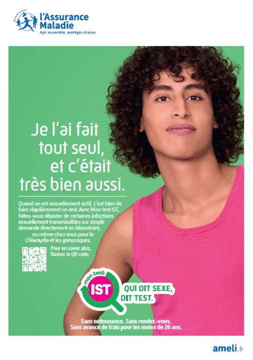 Affiche Mon test IST - Tout seul