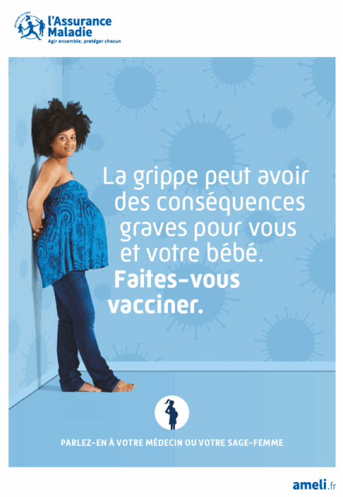 Flyer 2025 - Vaccination grippe femmes enceintes