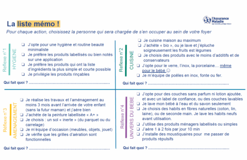 La liste mémo- Perturbateurs endocriniens  : réflexes