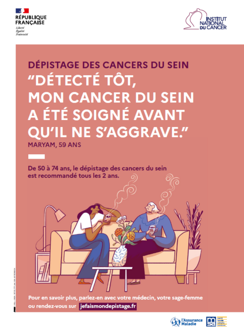 Affiche dépistage du cancer du sein