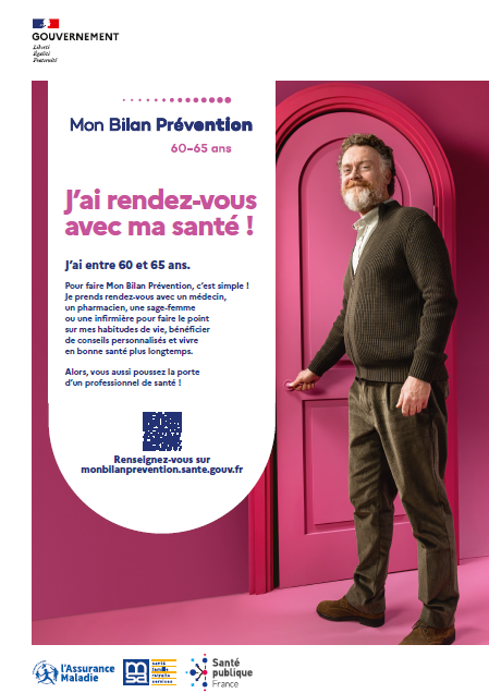 Affiche Mon bilan prévention : 60-65 ans