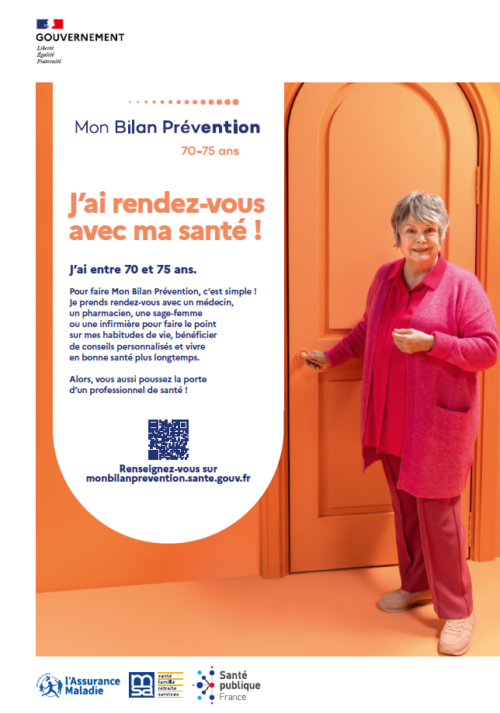 Affiche Mon bilan prévention : 70-75 ans