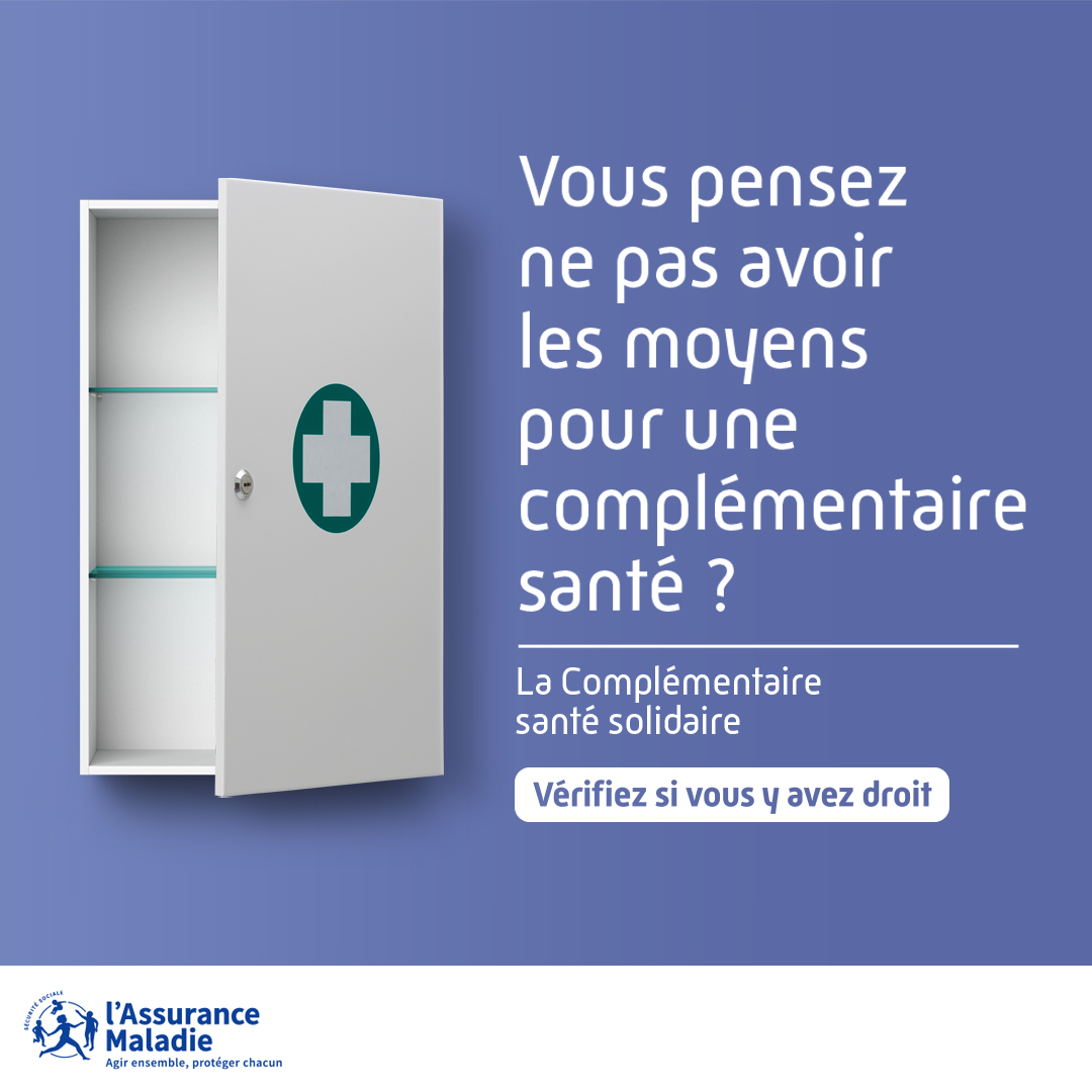 Affiche Complémentaire santé solidaire